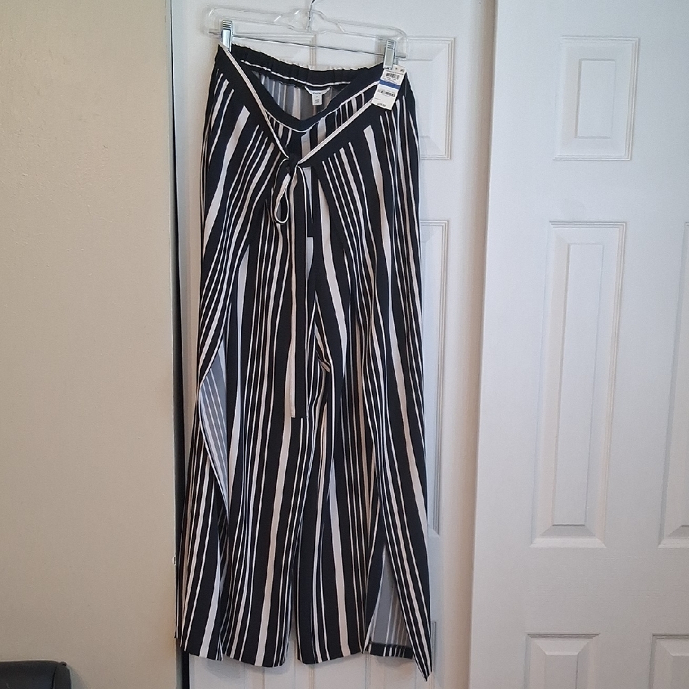 Bar III Striped Black and White Maxi Skirt